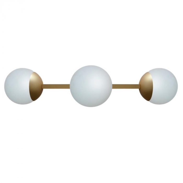 Arandela Itamonte Cambucá Alumínio e Vidro Fosco Branco 3L G9 700x150x300mm 267