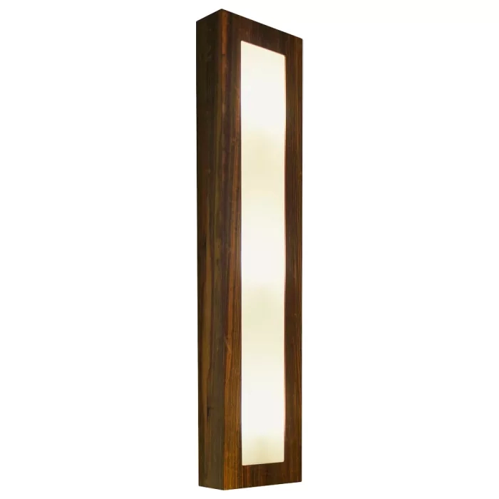 Arandela Union Iluminação Horizontal Madeira e Acrílico 3L E27 200x900x85mm 021
