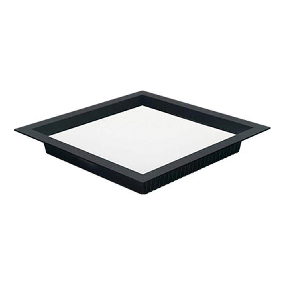 Painel Embutido Quadrado Nordecor Kais 24 watts 4000K Preto Bivolt 296x296mm 4215