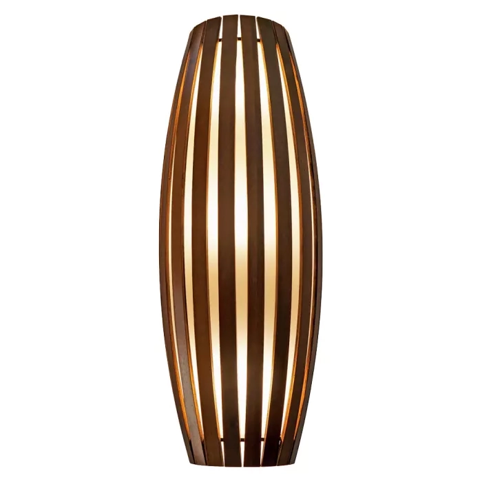 Arandela Union Iluminação Barril Grande Madeira e Acrílico 3L E27 230x620x130mm 167