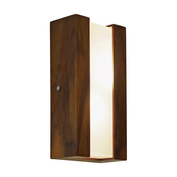 Arandela Union Iluminação Listra Vertical Madeira e Acrílico 2L E27 150x300x85mm 043