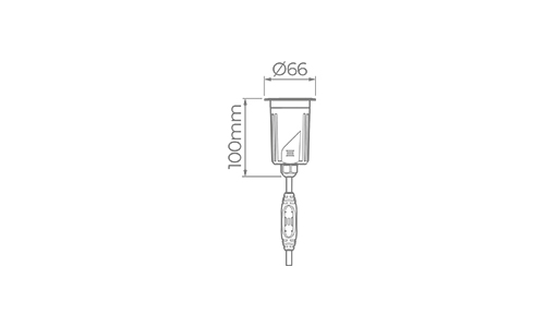 Embutido de Solo Stella S.Ground 6,5 Watts 3000K IP67 36° Inox (Caixa de Instalação Inclusa) STL23727/30
