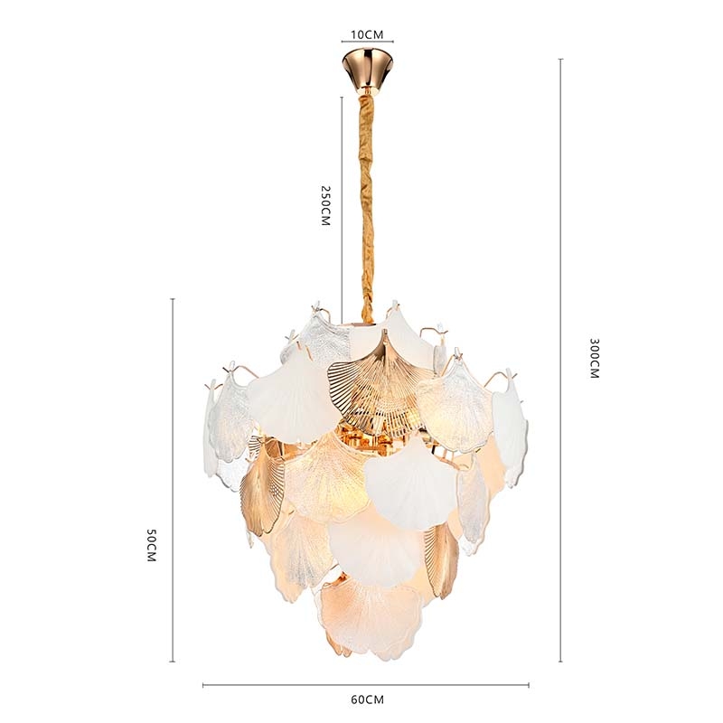 Pendente Nordecor Musche 18L E14 Ouro Brilho Ø600x500mm 2903