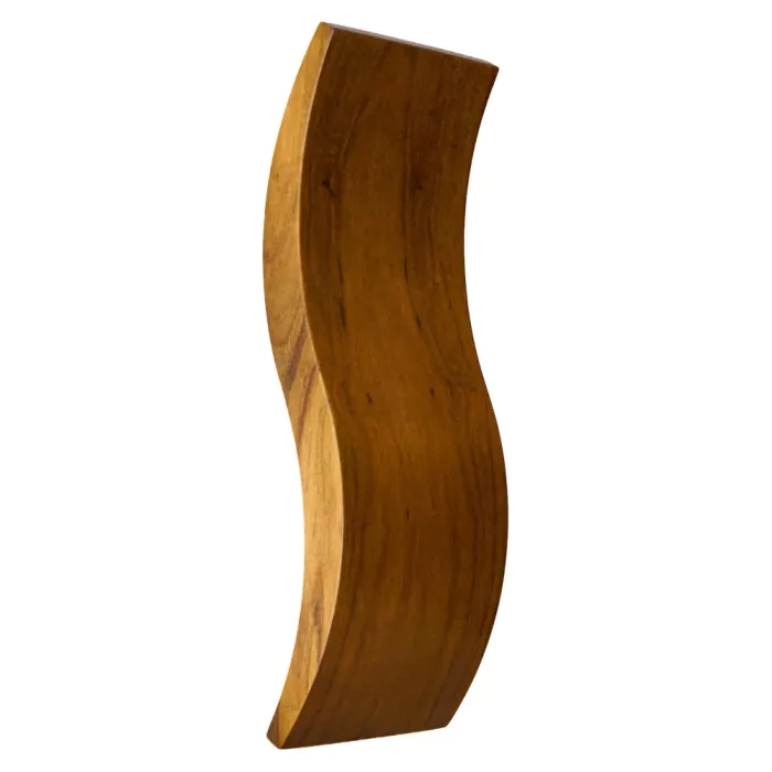 Arandela Union Iluminação Wave Madeira e Acrílico 12 watts 3000K 200x1200x150mm 240