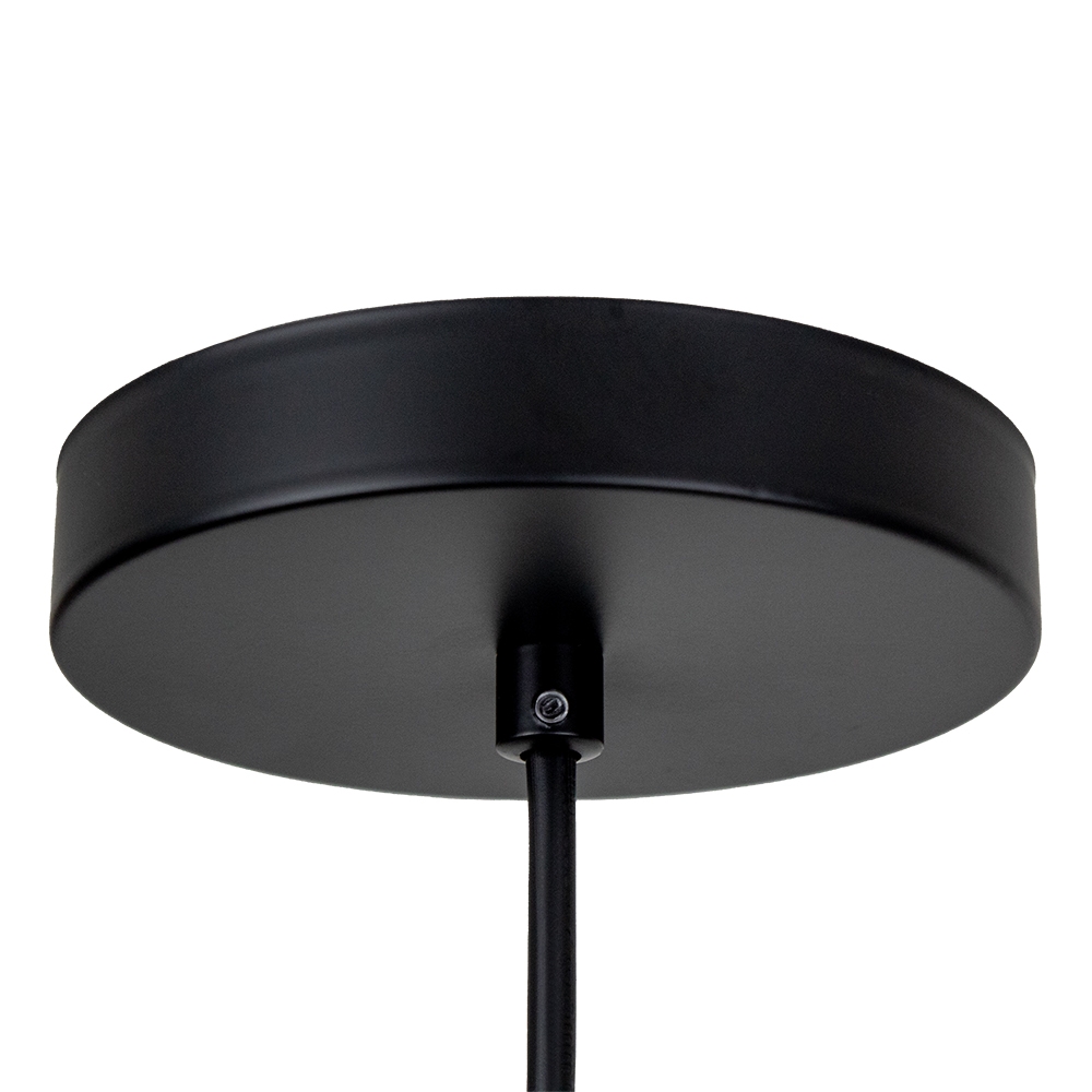 Pendente Blumenau Bia Alumínio Preto 1L E27 Ø300mm 813010-08