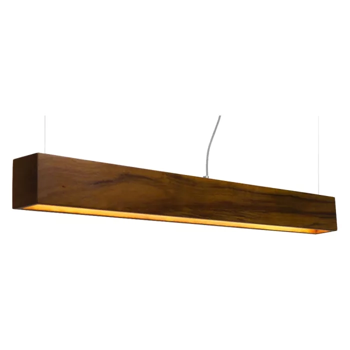 Pendente Union Iluminação Clean Slim Madeira e Acrílico 9 watts 3000K 900x80x60mm 303