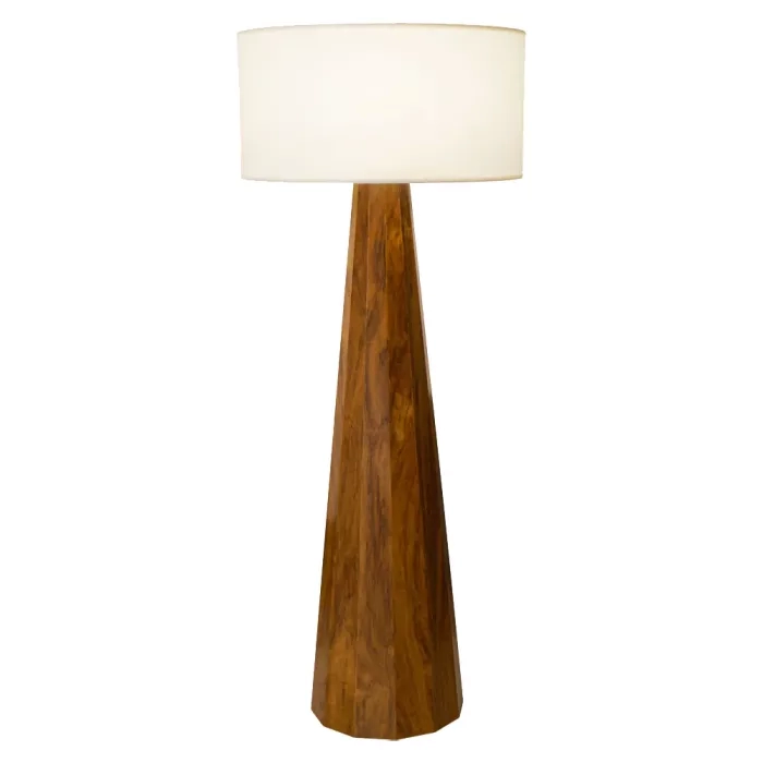 Coluna Union Iluminação Cônica Madeira e Acrílico 1L E27 Ø600x1500mm 409