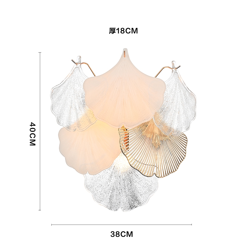 Arandela Nordecor Musche 3L E14 Ouro Brilho 380x400mm 2907