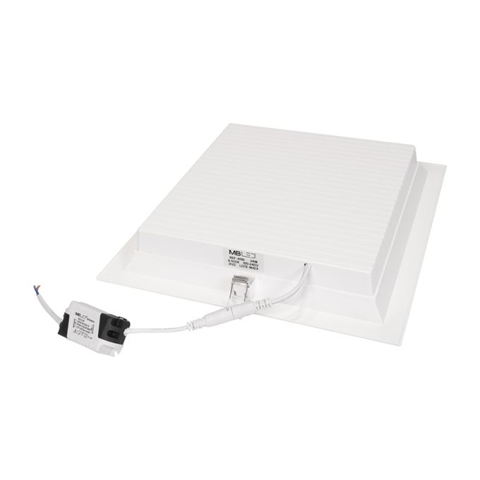 Painel Embutido Quadrado Nordecor Kais 24 watts 3000K Branco Bivolt 296x296mm 4194