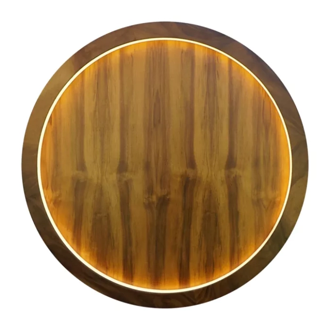 Arandela Union Iluminação Anel Cilíndrico Horizontal Fechado 18 watts 3000K Ø600x40mm 462