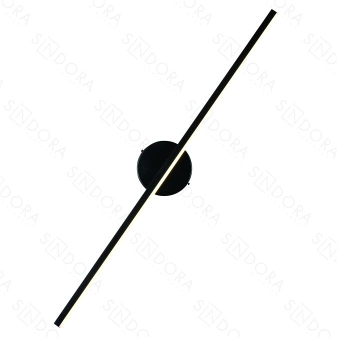 Arandela Sindora 12 watts 3000K Metal Preto e Acrílico 810x120mm DCB015088


