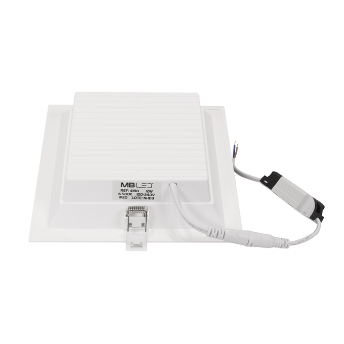Painel Embutido Quadrado Nordecor Kais 12 watts 4000K Branco Bivolt 177x177mm 4189