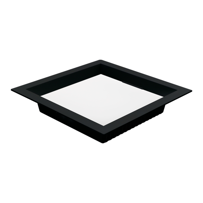 Painel Embutido Quadrado Nordecor Kais 18 watts 4000K Preto Bivolt 220x220mm 4212