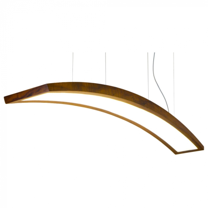 Pendente Union Iluminação Bow Madeira 24 watts 3000K 1600x170x200mm 339