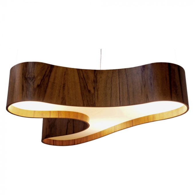 Pendente Union Iluminação Ameba Single Madeira 5L E27 200x1100x750mm 212