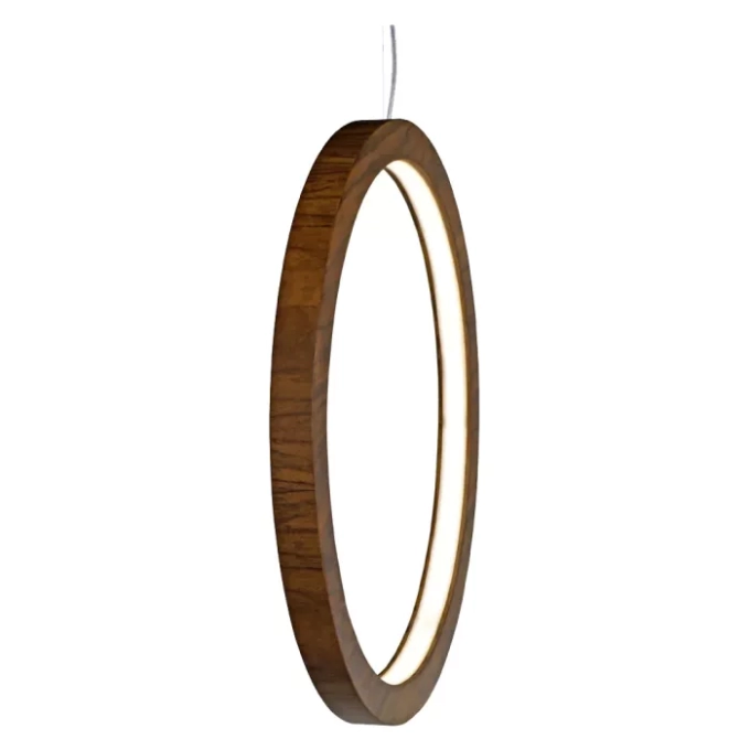 Pendente Union Iluminação Anel Vertical Madeira e Acrílico 27 watts 3000K Ø900x40mm 282