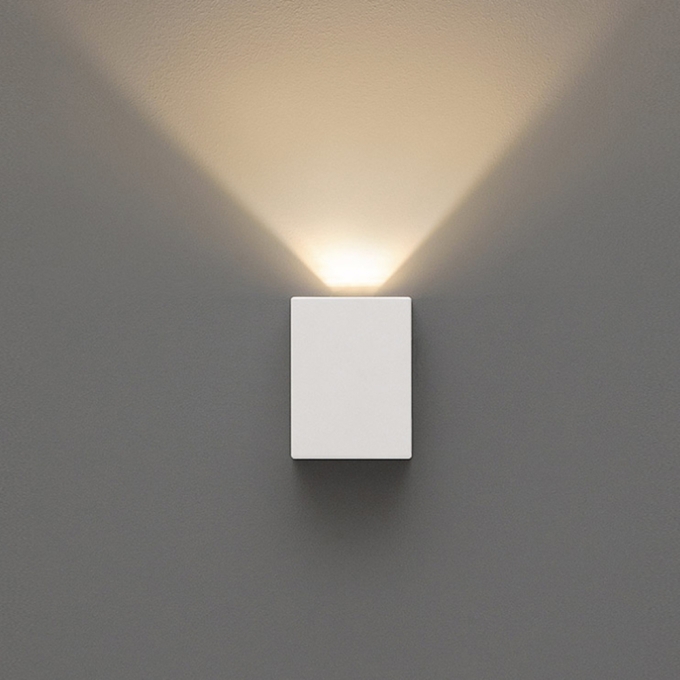 Arandela Stella Effekt 4 Watts 3000K IP65 Facho Simples Aberto 120x90mm Branco STH6734/30