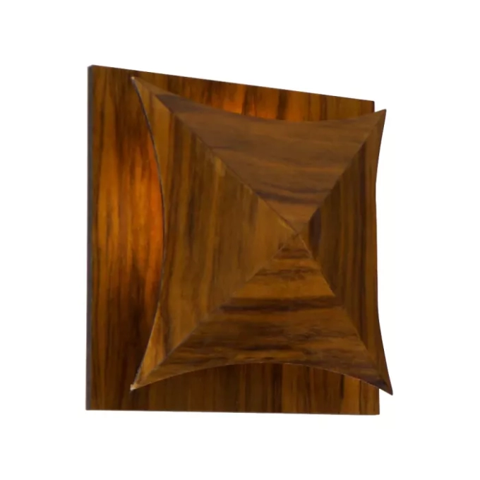 Arandela Union Iluminação Pirâmide Encurvada 1L G9 250x250x75mm 420