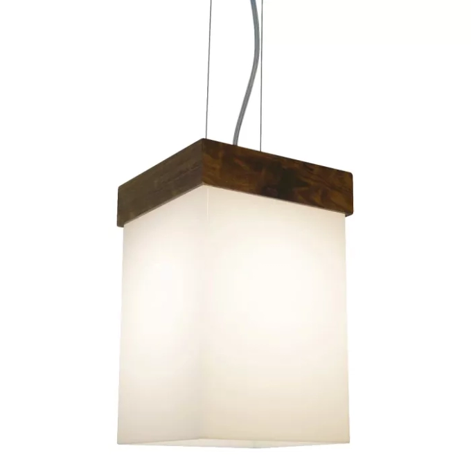 Pendente Union Iluminação In Box Madeira e Acrílico 1L E27 200x300x200mm 009