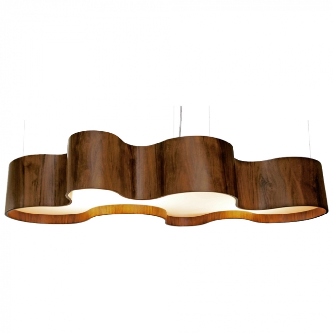 Pendente Union Iluminação Organic Madeira 10L E27 1500x200x640mm 249
