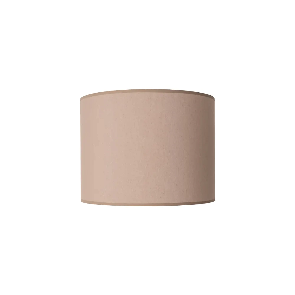 Cúpula para Abajur Bella Basic Cilíndrica Ø400x300mm Tecido Nude EX2011ND