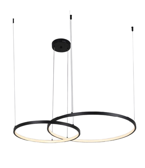Pendente Alliance Rider Arco Duplo Alumínio e Silicone 600x450mm 32 watts 3000K Bivolt 3001/2