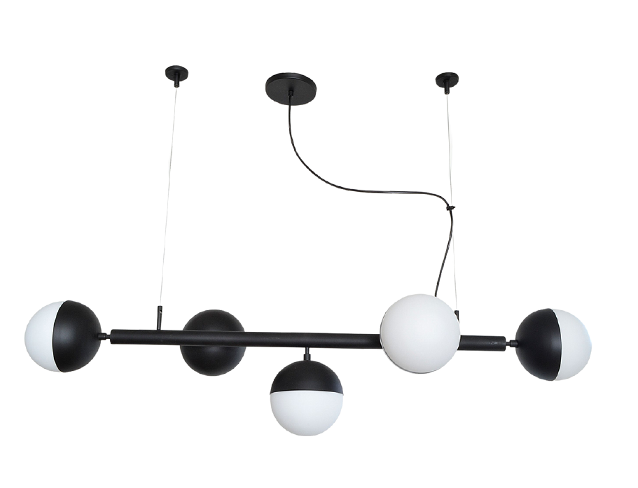 Pendente Alliance Enchant Alumínio e Vidro 5L E27 180x1150mm Bivolt 2015/5