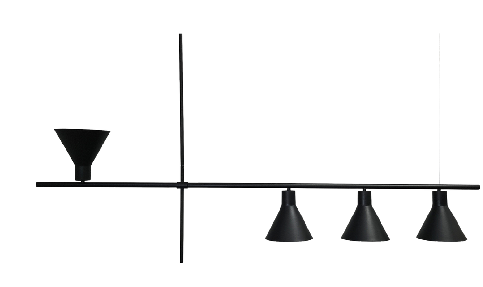 Pendente Alliance Tevy Alumínio 4L E27 1600x500mm Bivolt 2085/4