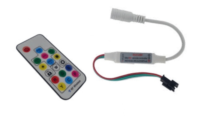 Controlador Fita RGB MK Iluminação Digital 12V/24V 144 Watts 16804