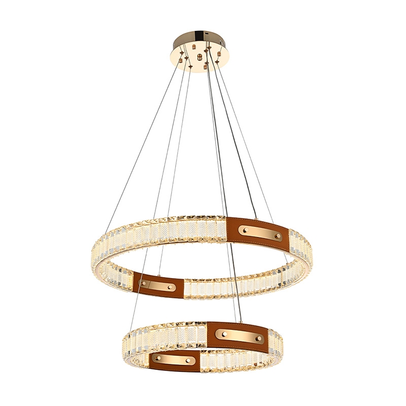 Pendente Nordecor Gulty 51 watts 3000K Ouro Brilho Ø400/600mm 2898