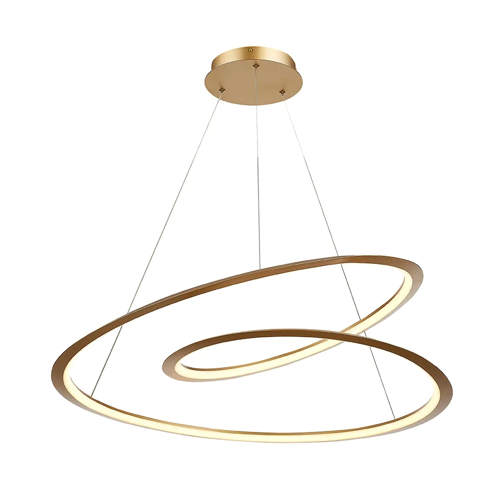 Pendente Bella Infini Metal Dourado 61 watts 3000K Bivolt Ø790mm DW008G