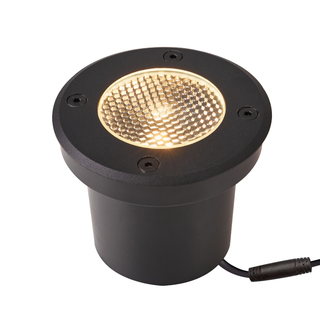 Embutido de Solo Nordecor Venna 10 watts 2700K 24V IRC97 24° IP67 Preto Ø100x95mm 6623