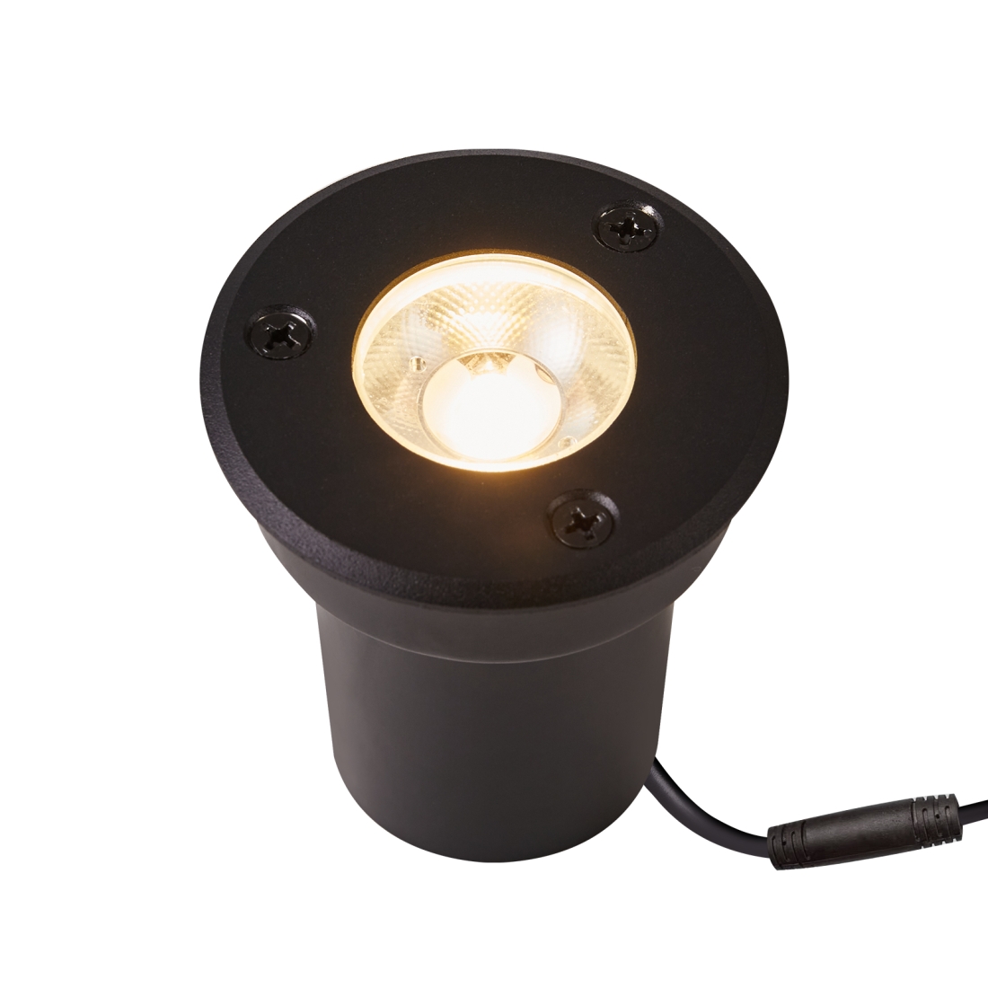 Embutido de Solo Nordecor Venna 5 watts 2700K 24V IRC97 12° IP67 Preto Ø65x58mm 6618