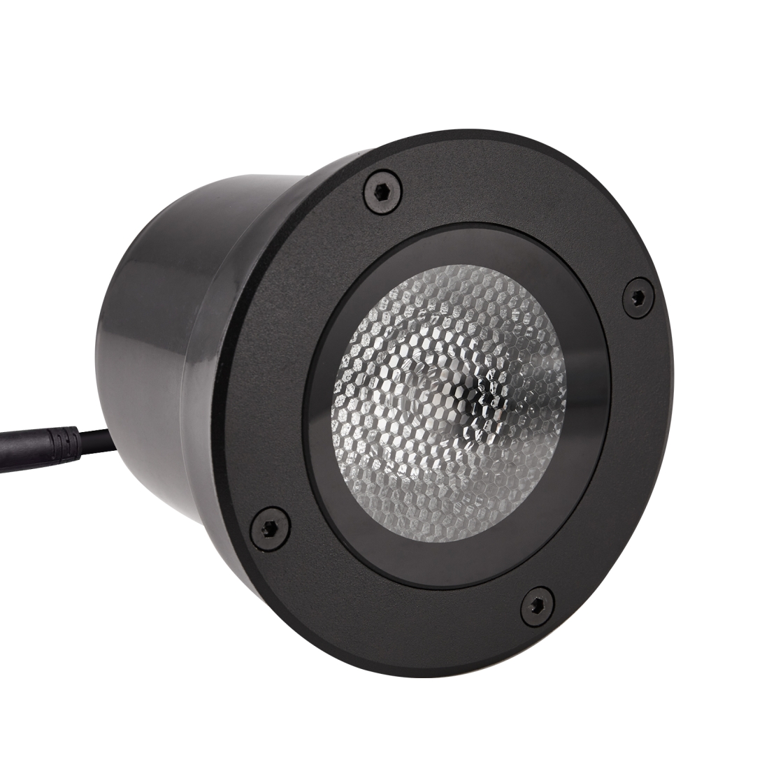 Embutido de Solo Nordecor Venna 20 watts 2700K 24V IRC97 12° IP67 Preto Ø130x95mm 6621