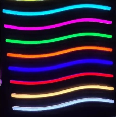Neon Flex IP67 Alpertone Azul Claro 7,4w/mt 12V 120 leds/mt 6x12mm (Rolo 25 metros) 01486-25