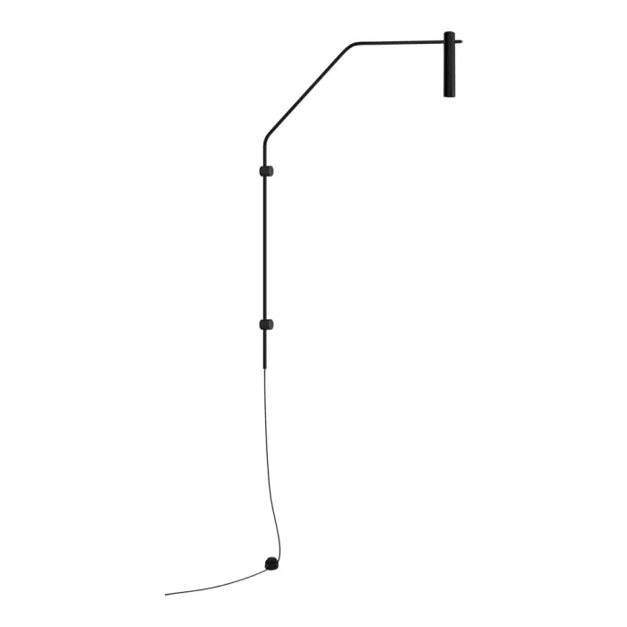Arandela TKS Vicky 90G Articulada Metal 1L GU10 1030x38x1270mm Com Plug 4089