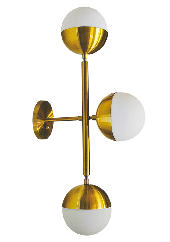 Arandela Alliance Treen Alumínio e Vidro 3L E27 700x350mm Bivolt 4079/3