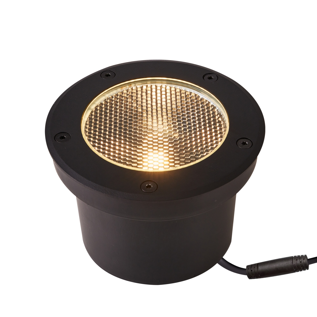 Embutido de Solo Nordecor Venna 20 watts 2700K 24V IRC97 24° IP67 Preto Ø130x90mm 6625