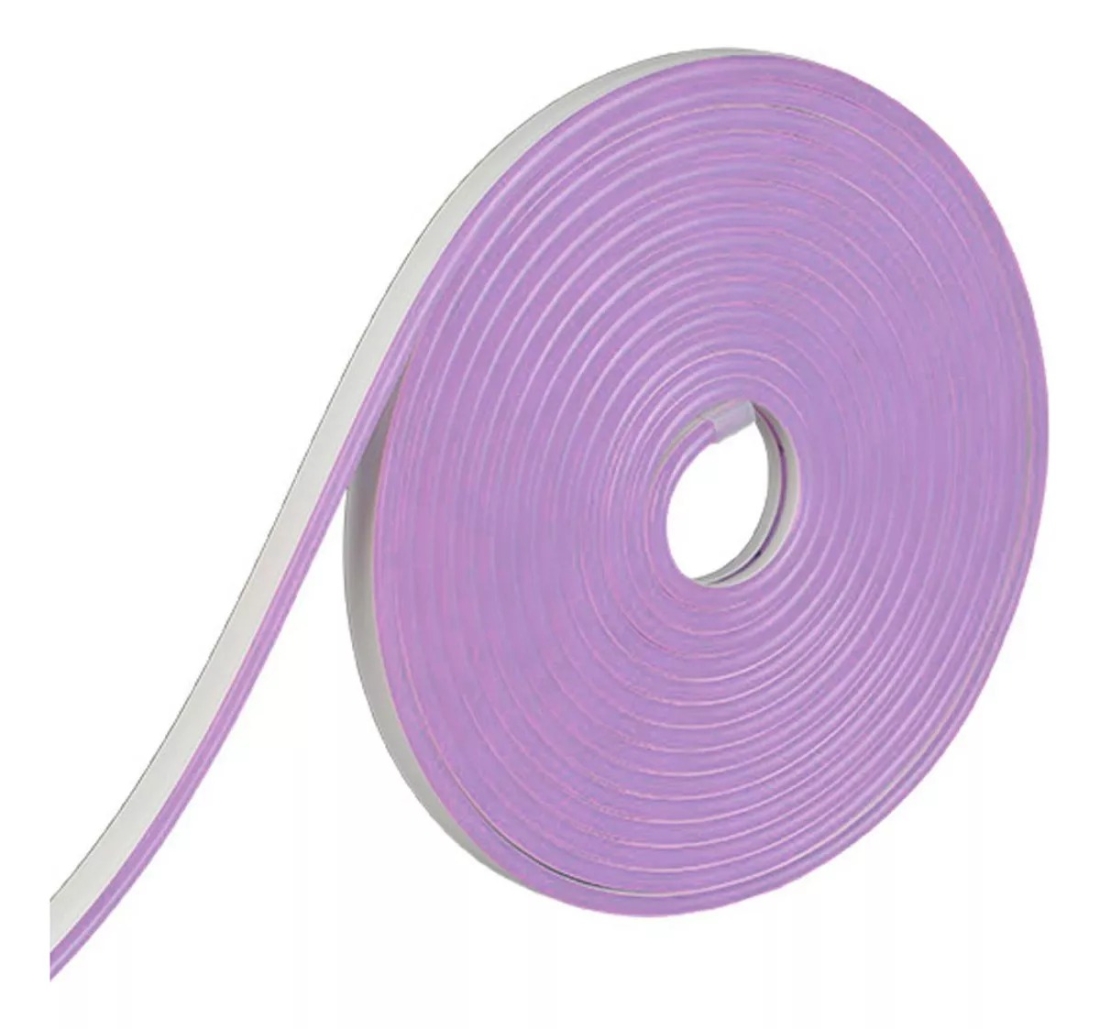 Neon Flex IP67 Alpertone Roxo 7,4w/mt 12V 120 leds/mt 6x12mm (Rolo 25 metros) 014811-25