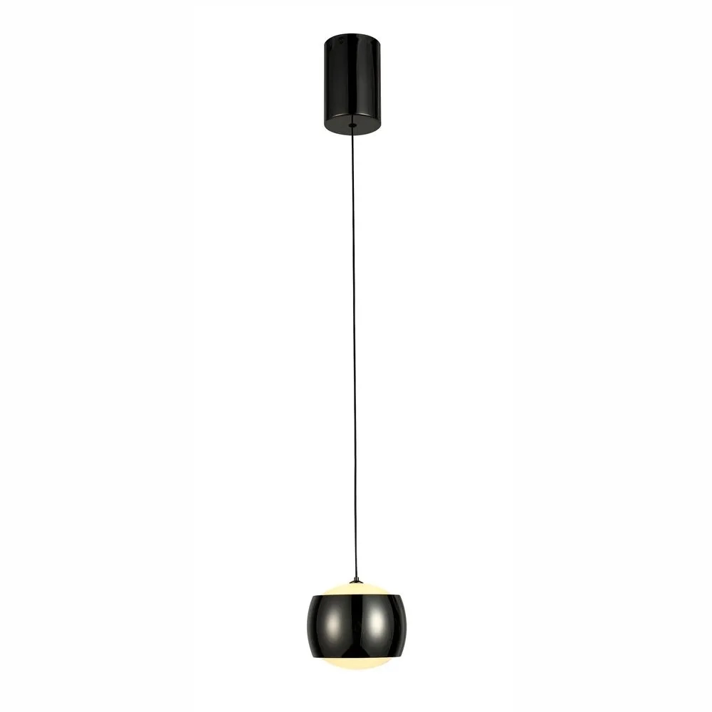 Pendente Bella Elastic Metal e Acrílico Preto 5 watts 3000K Ø100x80mm ELA1PD01PT010