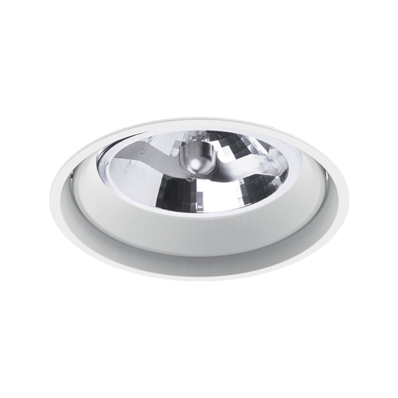 Embutido Interlight Semi Borda Orientável Redondo 1L AR111 Ø130x43mm IL 4748