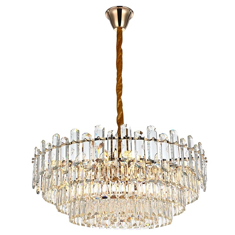 Pendente Nordecor Koine 15L E14 Ouro Brilho Ø800x450mm 2909
