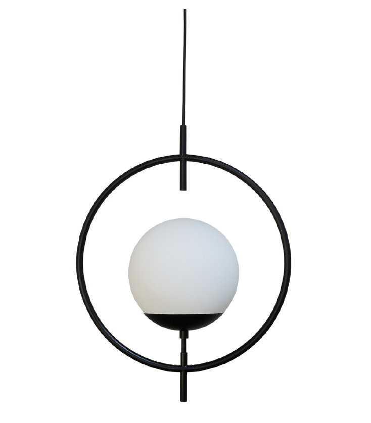 Pendente Alliance Arco Alumínio e Vidro 470x370mm 1L E27 Bivolt 2083/1-10