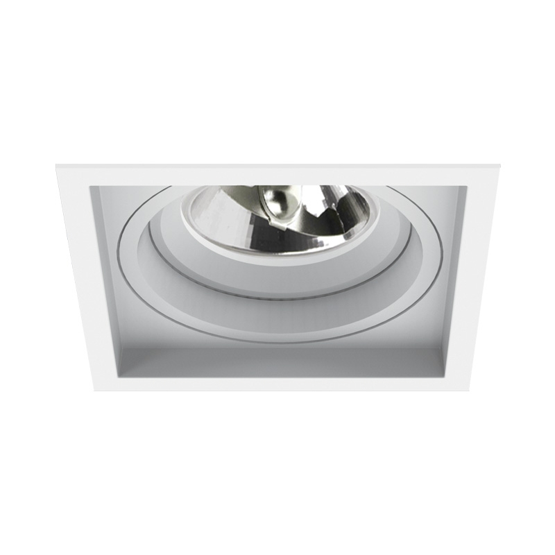 Embutido Interlight Micro Borda Recuado 1L AR70 115x115x38mm IL 4703-GZ