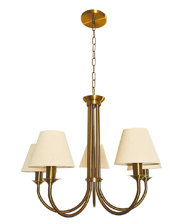 Pendente Alliance Chap Alumínio e Tecido 5L E27 500x600mm Bivolt 2103/5
