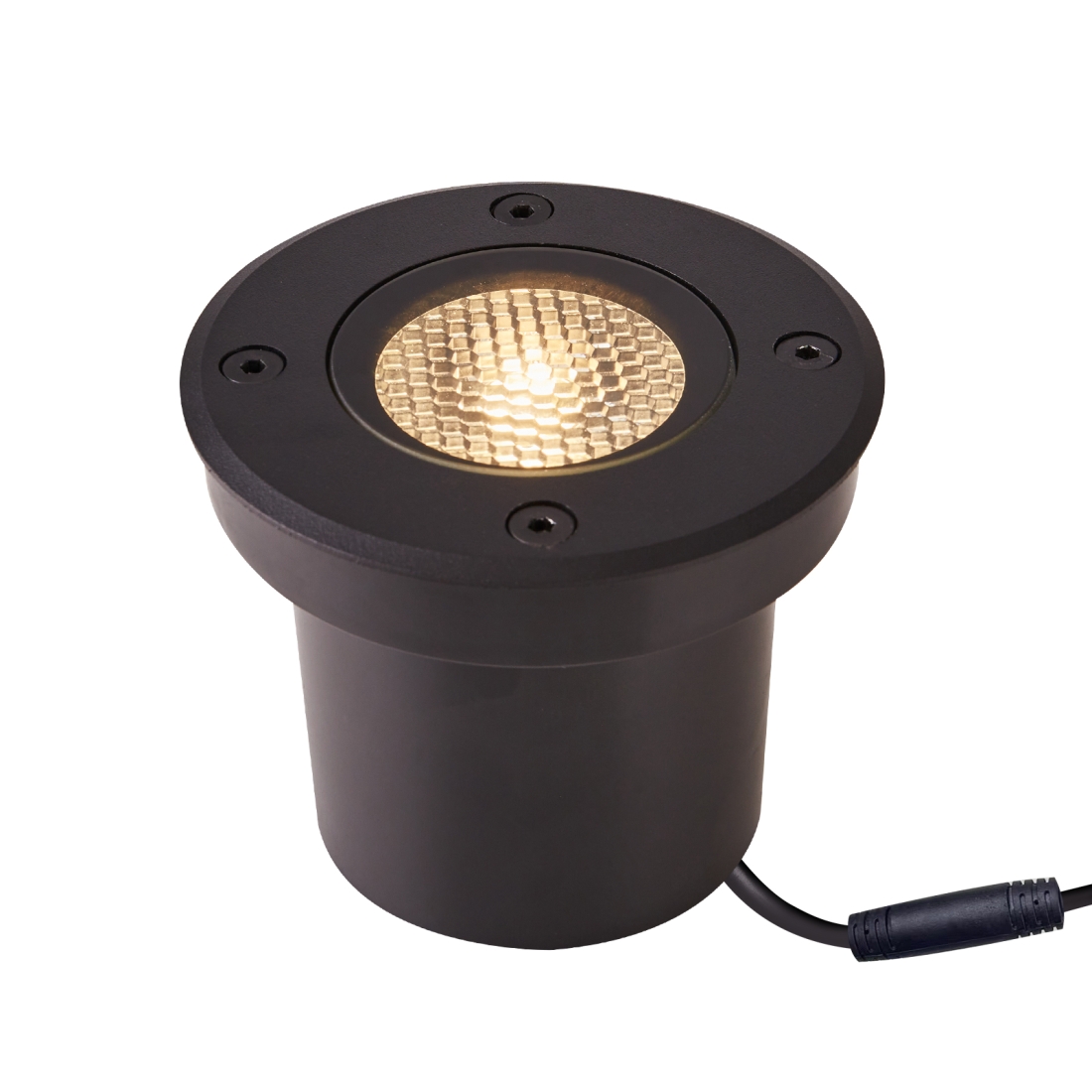 Embutido de Solo Nordecor Venna 10 watts 2700K 24V IRC97 12° IP67 Preto Ø100x80mm 6619