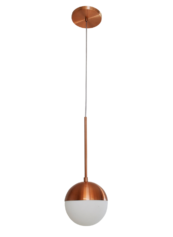 Pendente Alliance Nimbus Alumínio e Vidro 1L E27 Ø150x400mm Bivolt 2017/1