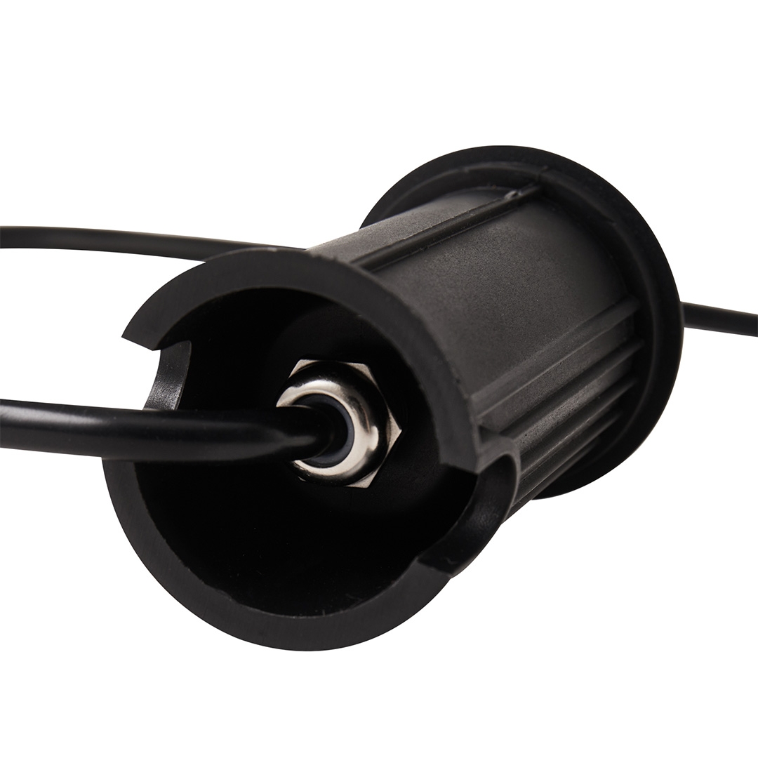 Embutido de Solo Nordecor Mies 2 watts 2700K 24V IRC97 24° IP67 Preto Ø52x80mm 6617