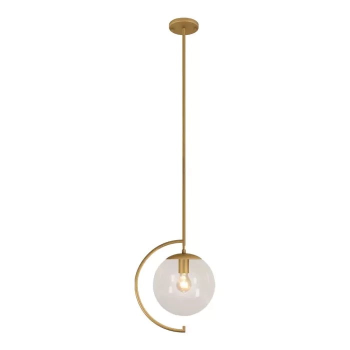 Pendente TKS Sphera Bow Metal e Vidro 1L E27 330x300x1260mm 2099