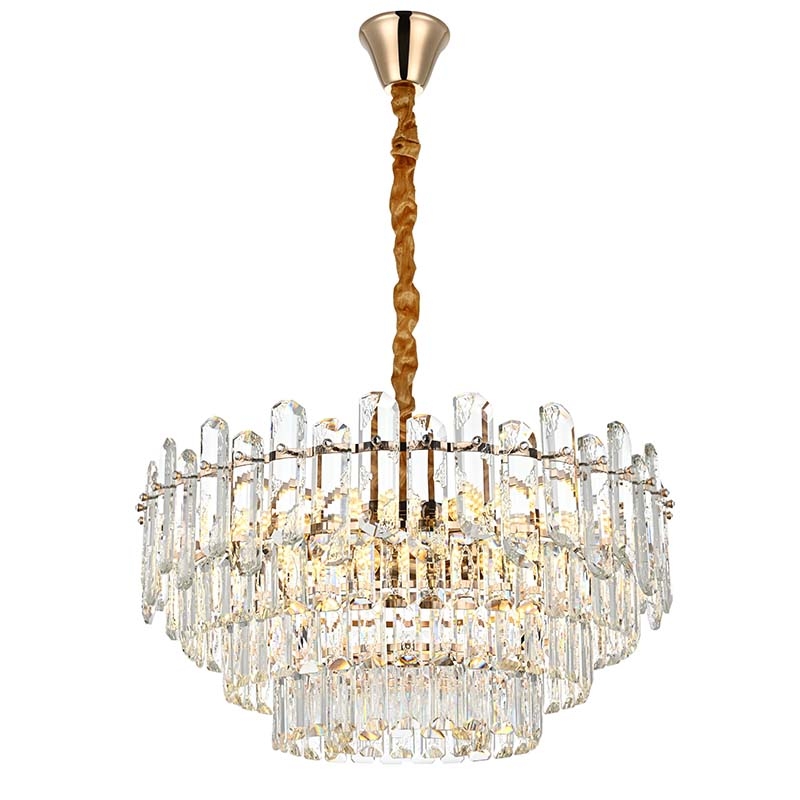 Pendente Nordecor Koine 11L E14 Ouro Brilho Ø600x320mm 2908